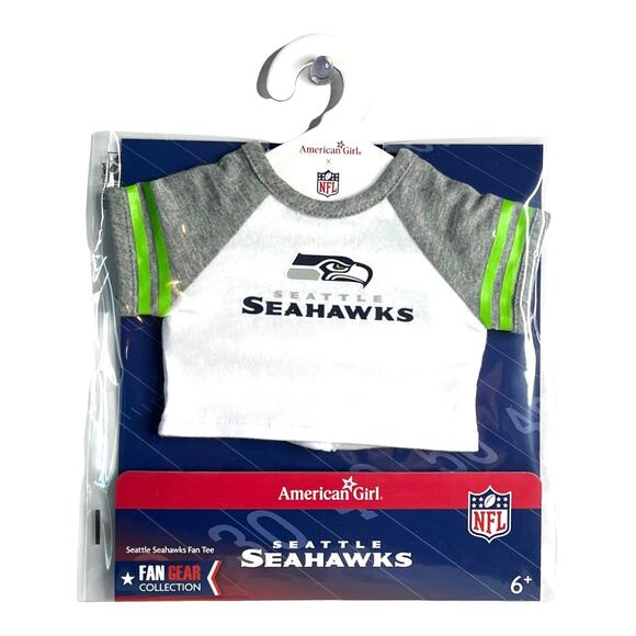 American Girl Doll NFL Seattle SEAHAWKS FAN TEE + STAR JEGGINGS Football Outfit - Picture 6 of 13